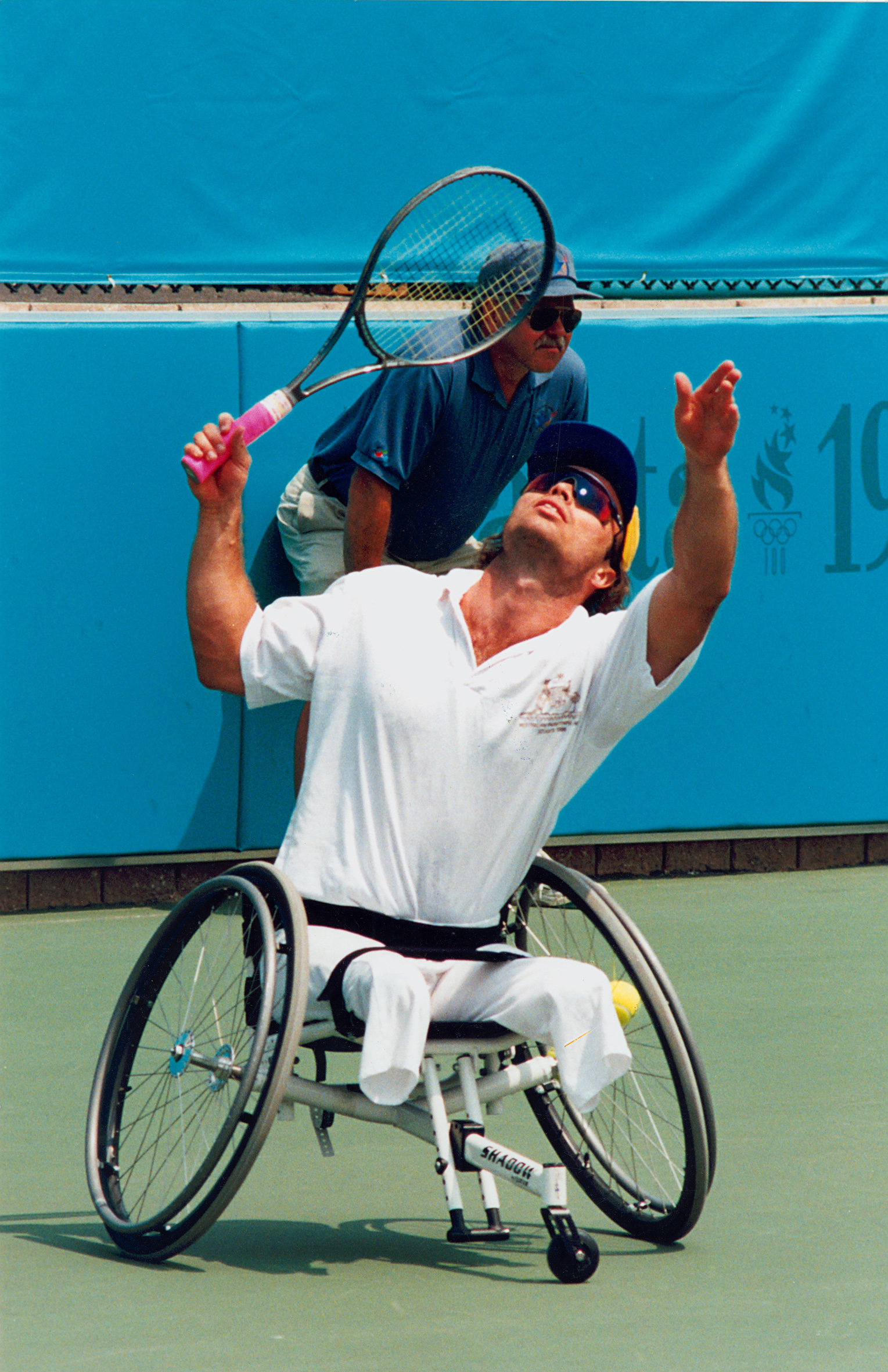David Hall durante le Paralimpiadi di Atlanta 1996