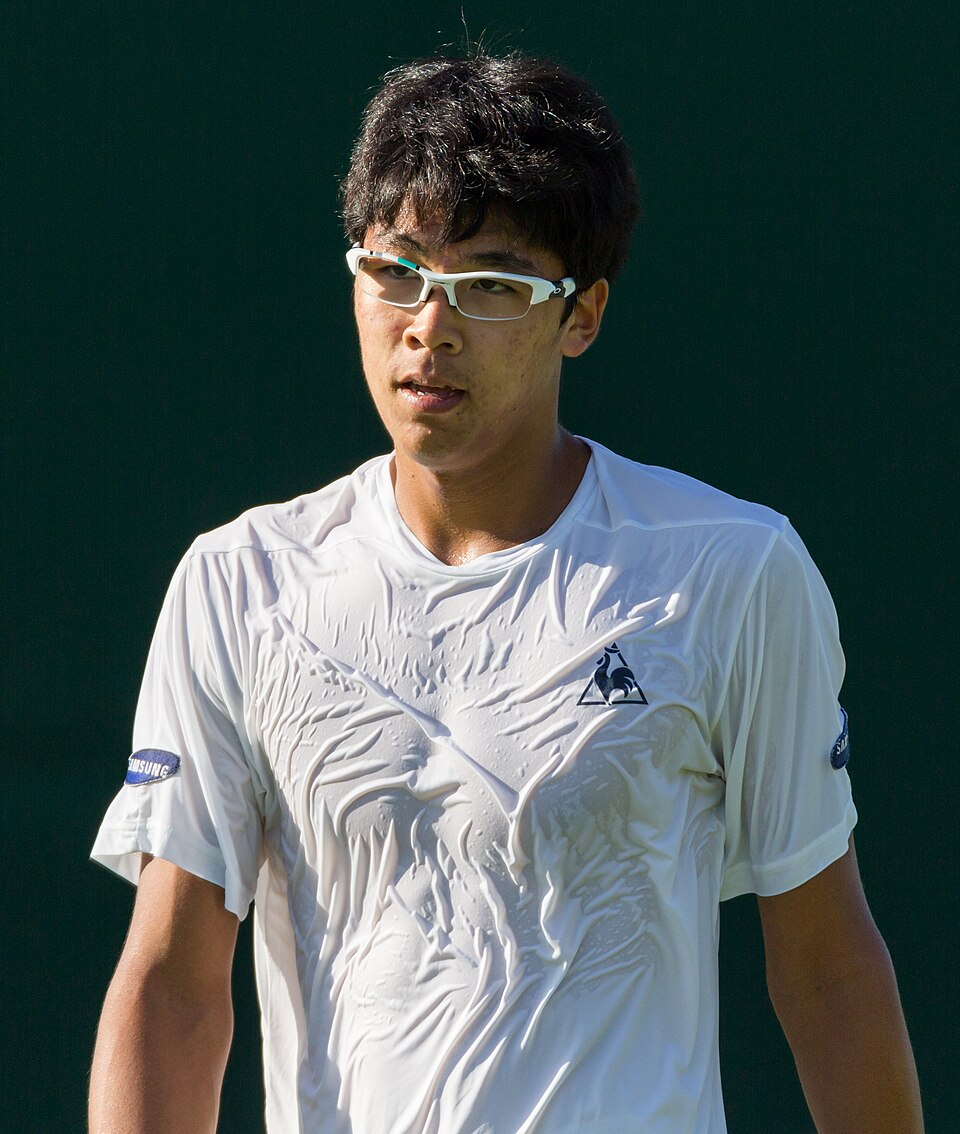 Hyeon Chung durante il torneo di Wimbledon